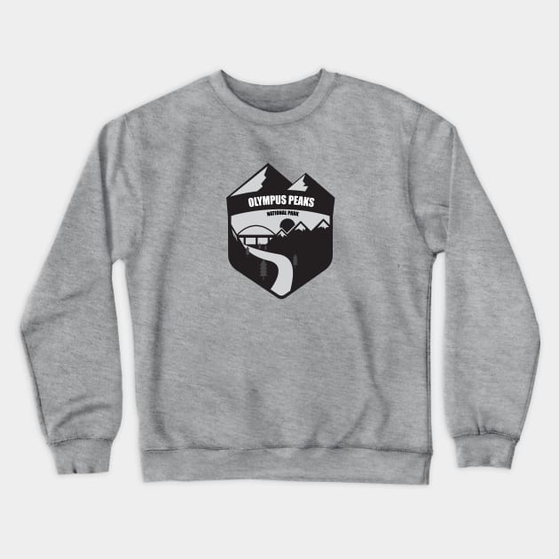 Olympus Peaks Crewneck Sweatshirt by DesignerDallas